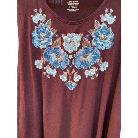 American Eagle Soft Sexy Embroidered Tank M - Picture 2 of 4